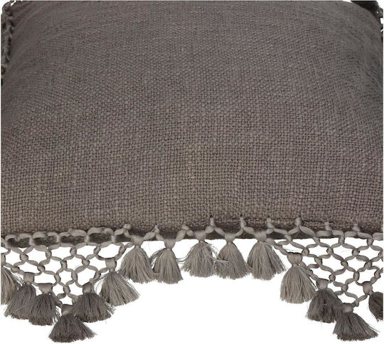 ArteLibre Sofa Cushion 100% Cotton Gray 45x45cm