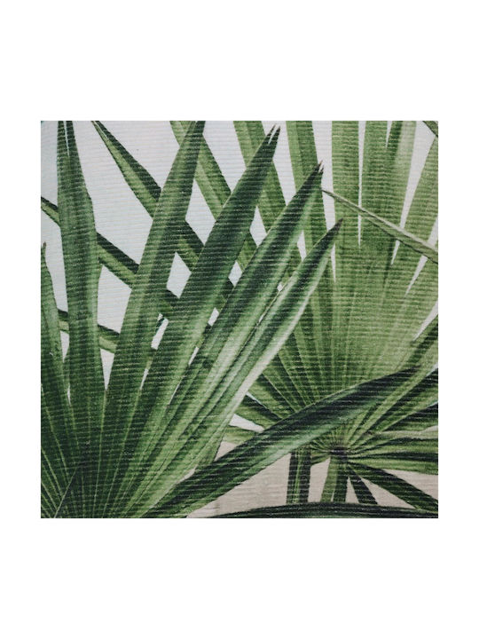 ArteLibre Sofa Cushion Pillow Leaf Palm Green 100% Cotton Green 45x45cm