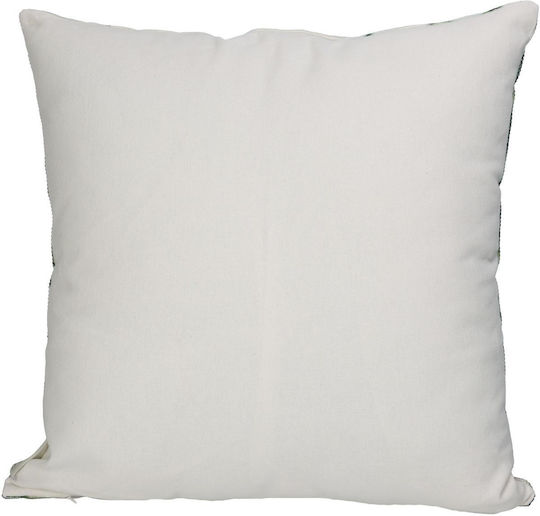 ArteLibre Μαξιλάρι Pillow Leaf Palm Green Πράσινο 45x45εκ.