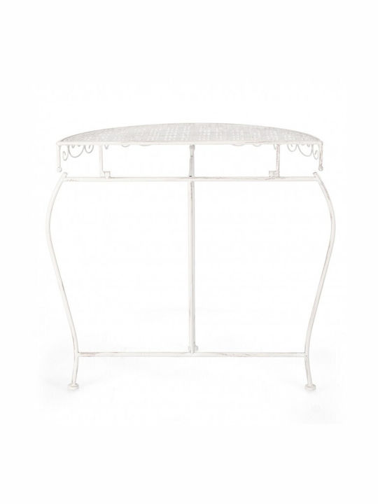 Emily Metal Console Table Ecru L75xW36xH75cm