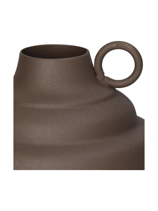 ArteLibre Decorative Vase Brown 13x13x19.5cm