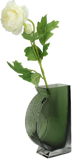 ArteLibre Διακοσμητικό Βάζο Γυάλινο Πράσινο Φ12xΥ20cm