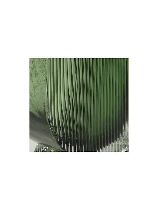 ArteLibre Vază Decorativă Sticlă Verde 12x6x20cm 1buc