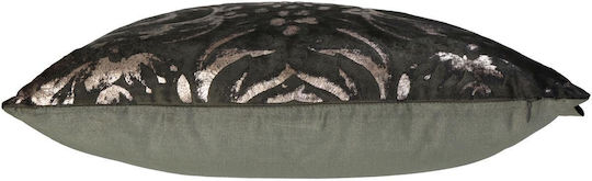 ArteLibre Sofa Cushion Pillow Bird in Velvet Gray 45x45cm