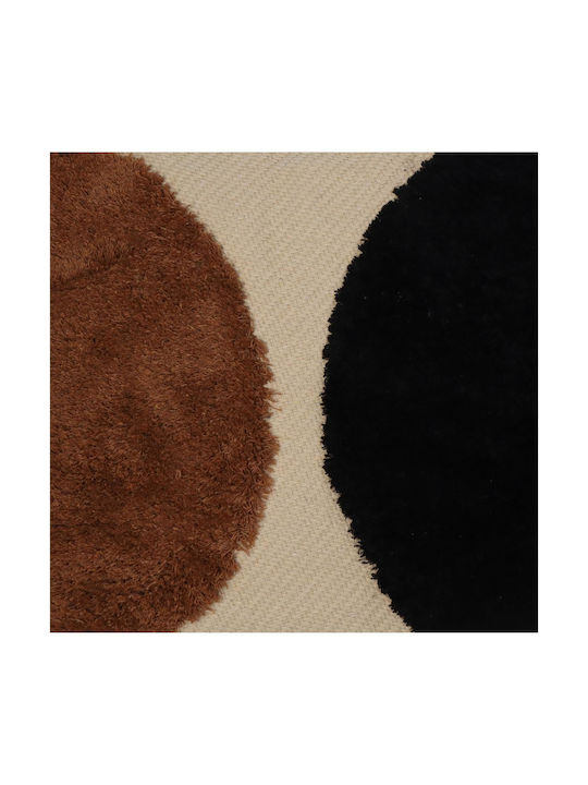 ArteLibre Sofa Cushion Made of 100% Cotton Brown 45x45cm