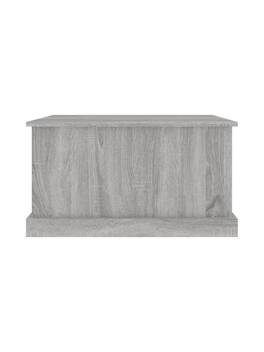 vidaXL Sonoma Дърво Кутия за съхранение с капак Сив 70x40x38см 1бр