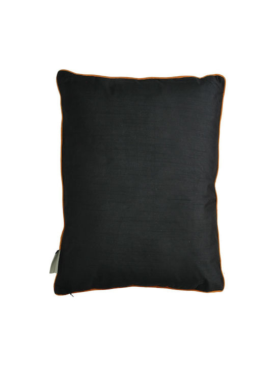 ArteLibre Sofa-Kissen aus Samt Schwarz 45x45cm