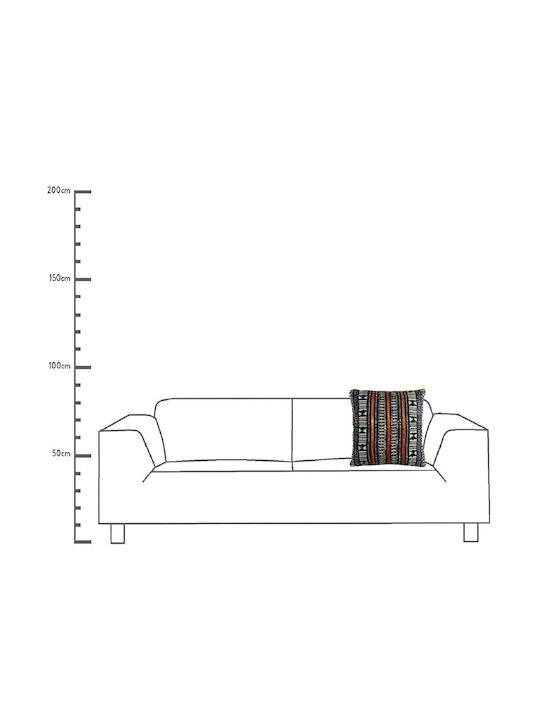 ArteLibre Sofa-Kissen aus Samt Schwarz 45x45cm