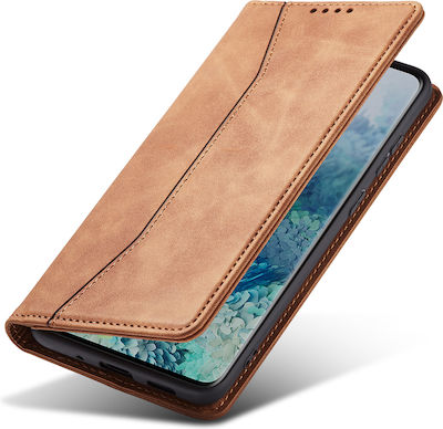 Bodycell PU Leather Wallet Δερματίνης Καφέ (Realme 8 5G)