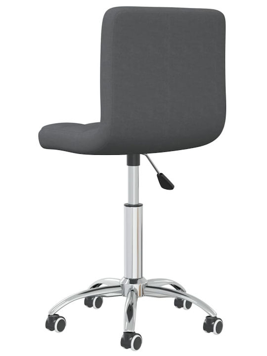 Rotativă Scaun Vizitator cu Roți Dark Grey 40x47x74.5cm 1buc