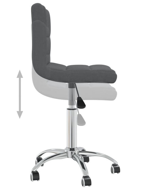 Rotativă Scaun Vizitator cu Roți Dark Grey 40x47x74.5cm 1buc