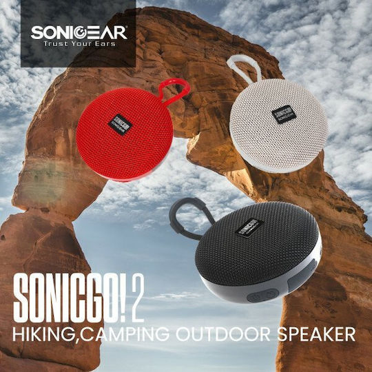 Sonic Gear Sonicgo 2 Bluetooth Speaker 5W with Radio and Battery Life up to 4 hours Red