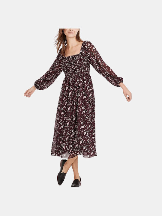 MADEWELL Women's Romantic Dress - Bordeaux