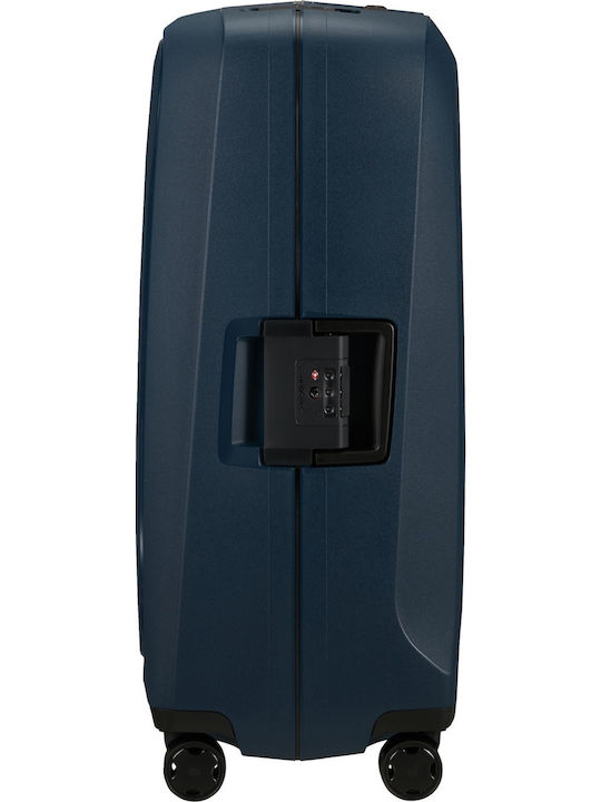Samsonite Essens Valiză Mare De Călătorie Dură Albastră Cu 4 Roți Înălțime 75 Cm