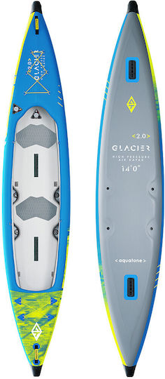 Aquatone Glacier High Performance TK-601 Надуваем Каяк Плажна чанта 2 души Син