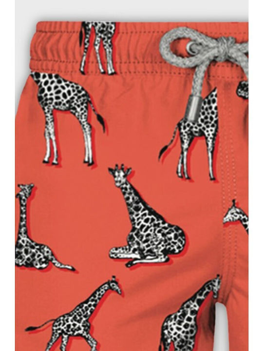 John Frank Giraffe Kids Swimwear Swim Shorts Orange