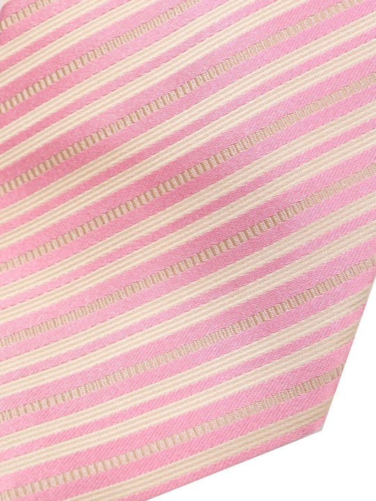 Giorgio Armani Ανδρική Γραβάτα Μεταξωτή με Σχέδια σε Ροζ Χρώμα