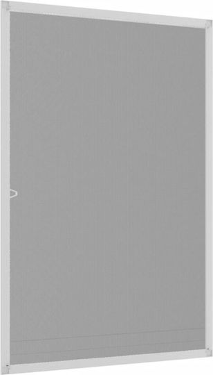vidaXL Window Mosquito Net Fixed Aluminum White with Frame 120x80cm