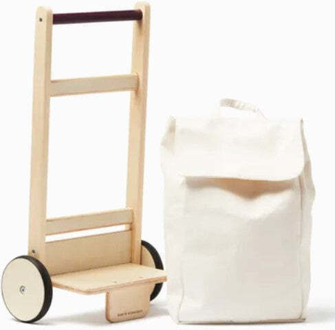 Kids Concept Συρόμενο Καρότσι για Ψώνια από Ξύλο για 2+ Ετών 29.5 εκ.