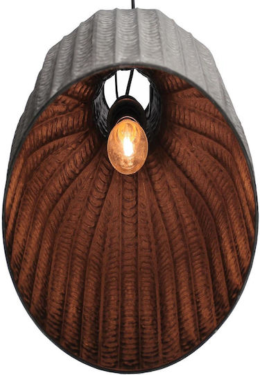 ArteLibre Pendant Light Black 28.5x28.5x37cm