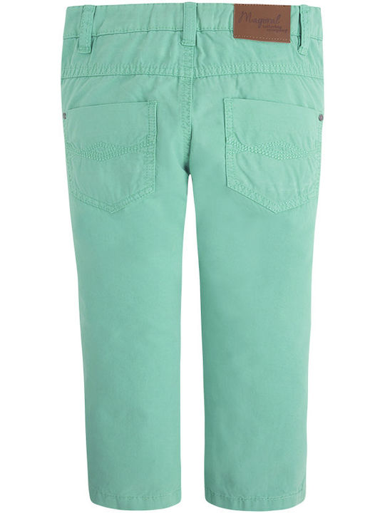 Mayoral Kids Trousers Turquoise