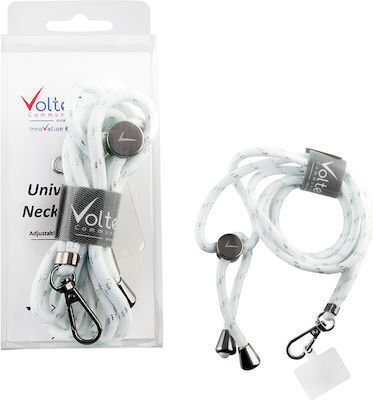 Volte-Tel VT36 Curea pentru gât pentru Telefoane Mobile Λευκό / Ασημί 8318214