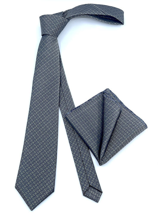 Legend Accessories Herren Krawatten Set Gedruckt in Gray Farbe