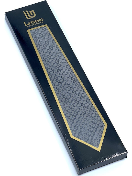 Legend Accessories Herren Krawatten Set Gedruckt in Gray Farbe