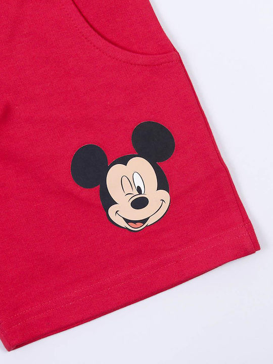 Παιδικό Σετ με Σορτς Καλοκαιρινό 2τμχ Γκρι Mickey Mouse