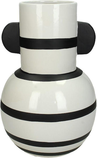 ArteLibre Vază Ceramică Albă Φ17xΥ26cm