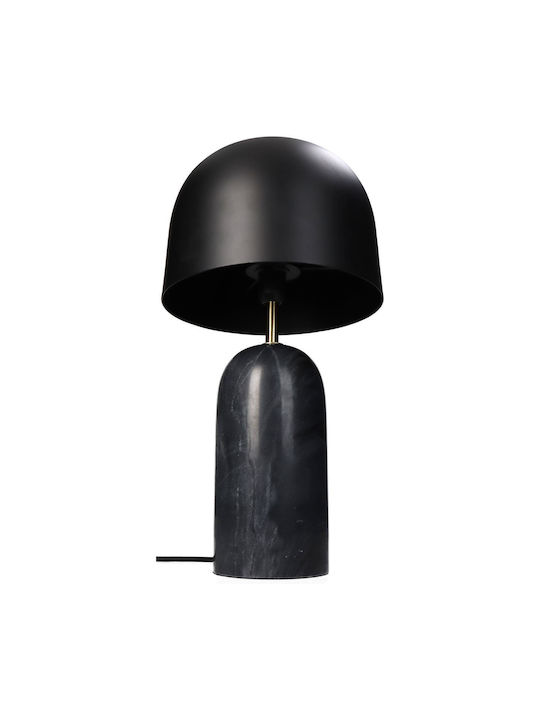 ArteLibre Metal Table Lamp with Black Shade and Base