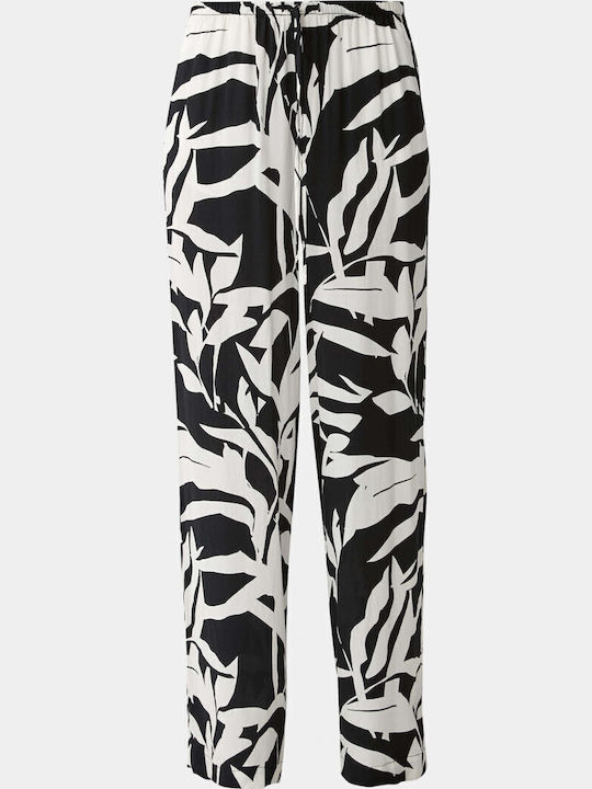 Women's Fabric Trousers with Elastic