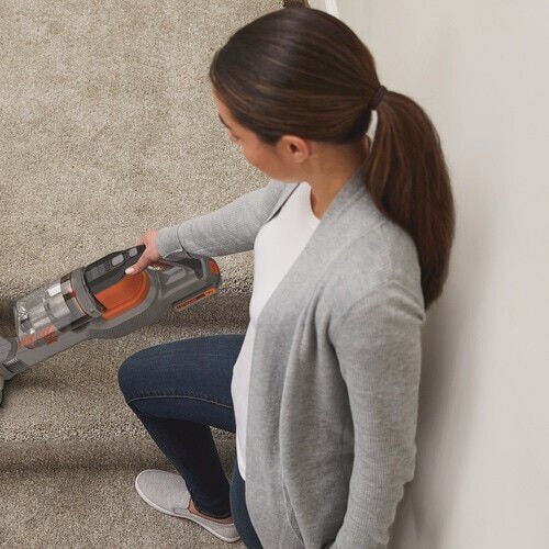 Black & Decker BHFEV182C Επαναφορτιζόμενη Σκούπα 2 σε 1 Stick & Χειρός 18V Πορτοκαλί