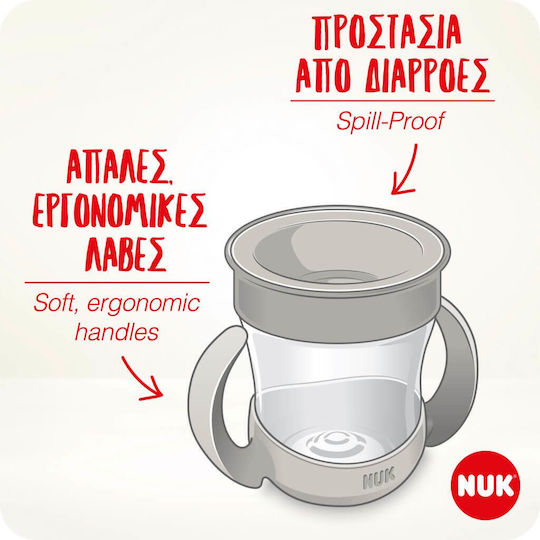 Nuk Baby Cup Mini Magic made of Plastic Turquoise 160ml for 6m+m+