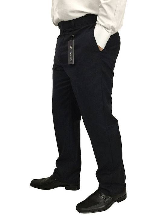 CIVILIAN TROUSERS BLUE V1350 VESTE ITALIA (V1350-BLUE-)