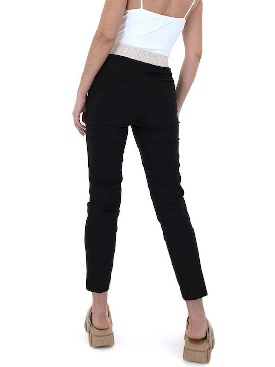 MY T High Waisted Capri Pant Black