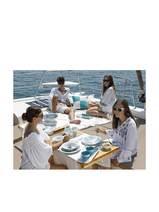 Marine Business Plastic Rectangular Serving Tray with Handles 40x30cm 13012 1pcs
