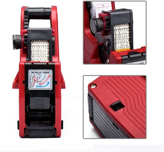 Duodeli MX-5500 Mechanischer Etikettendrucker 1 Zeile Rotes