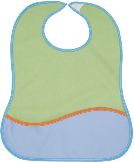 X-treme Baby Wasserdicht Lätzchen Kunststoff mit Bügelverschluss und Schlaufe & Tasche Mehrfarbig 2Stück