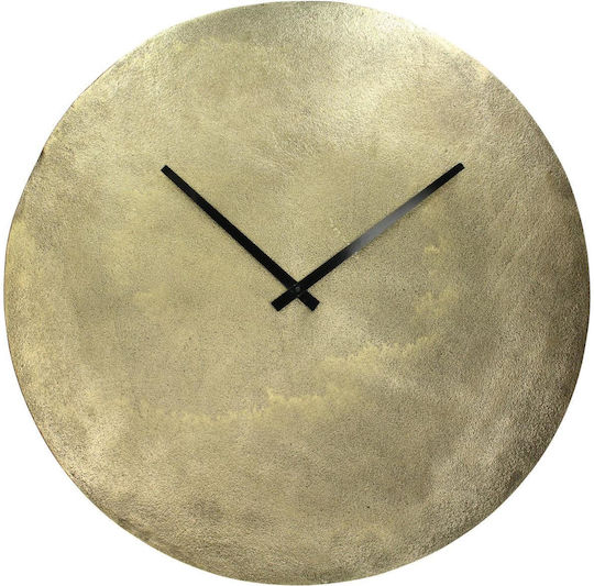 ArteLibre Wanduhr Metallisch Gold Ø60cm
