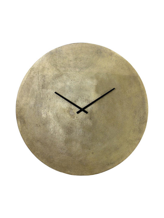 ArteLibre Wanduhr Metallisch Gold Ø75cm