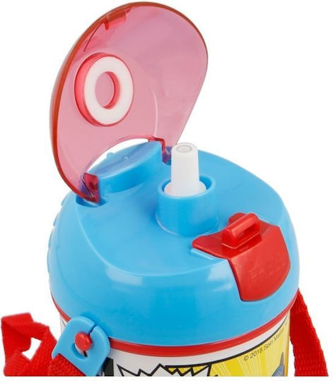 Stor Pop-Up Plastic Sticlă Pentru Copii Paw Patrol Cu Gura Pop-Up Multicolor 450ml