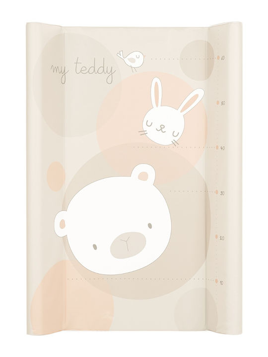 Kikka Boo Hard Changing Mat with Cover My Teddy of Plastic Beige 50x70cm