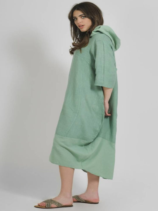 Ble Resort Collection Summer Midi Dress Green