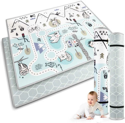 Nukido Kids Synthetic Activity Mat 150x180cm 1.5mm Blue