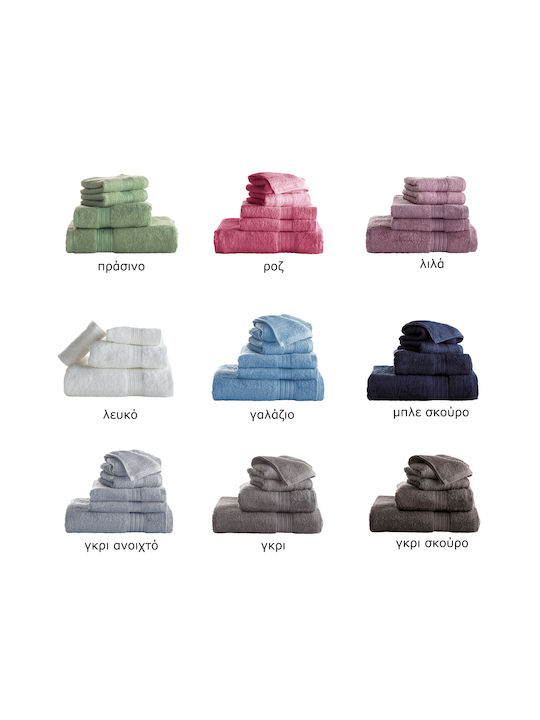 Charalambidis Textiles Hand Towel 30x50cm Gray Weight 500gr/m²