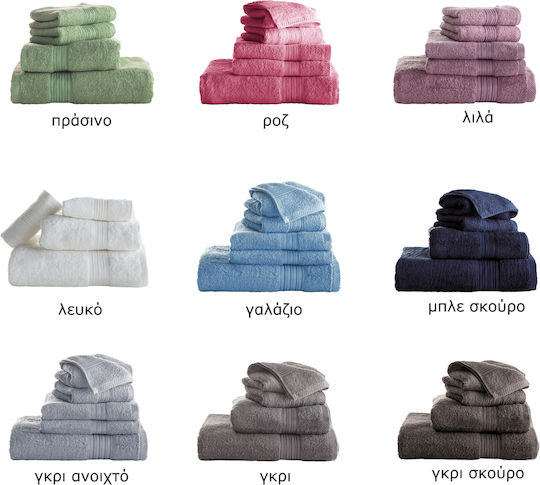 Charalambidis Textiles Πετσέτα Χεριών 30x50εκ. Μπλε Βάρους 500gr/m²