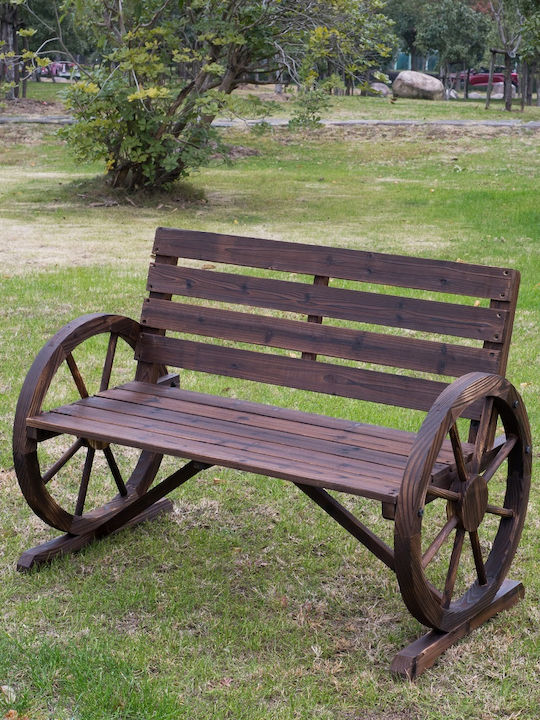 Παγκάκι Εξωτερικού Χώρου Ξύλινο 105.5x56x75cm