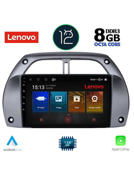 Lenovo Sistem Audio Auto pentru Toyota RAV 4 2000-2006 (Bluetooth/USB/AUX/WiFi/GPS/Partitură) cu Ecran Tactil 9"