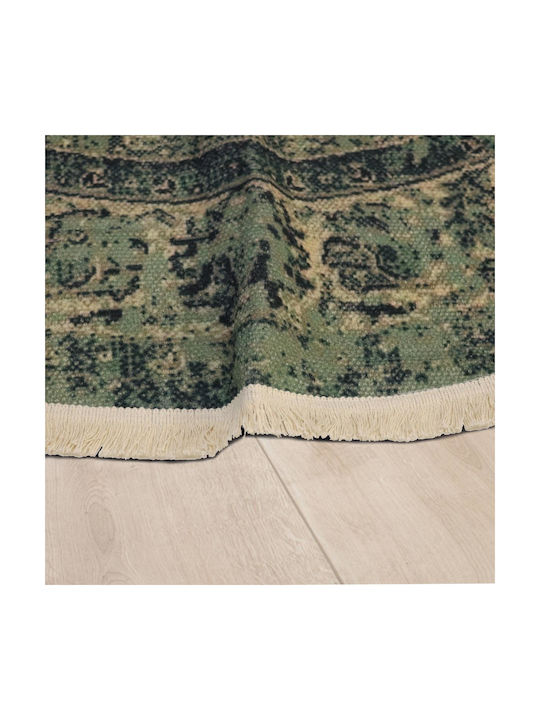 ArteLibre Covor Rotund Bumbac Verde